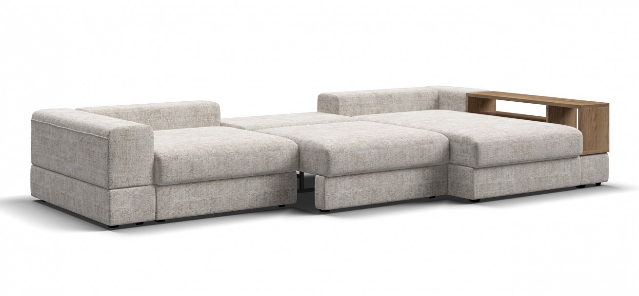 Угловой диван-кровать Босс Модуль ХЛ Шенилл Смарт кварц