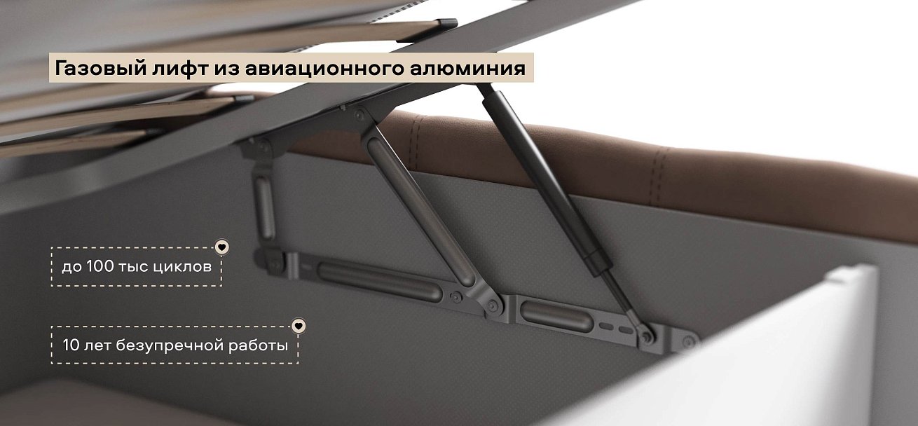 Босс Кровать+ПМ 160*200 велюр Монолит мокко