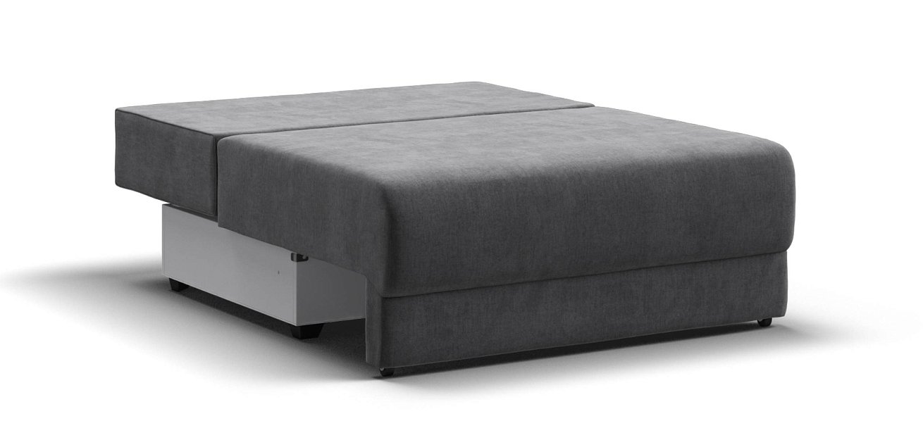 Ричмонд Модуль спальное место велюр Монолит серый