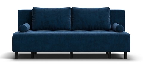 Диван Бостон Мини велюр Монолит синий 1