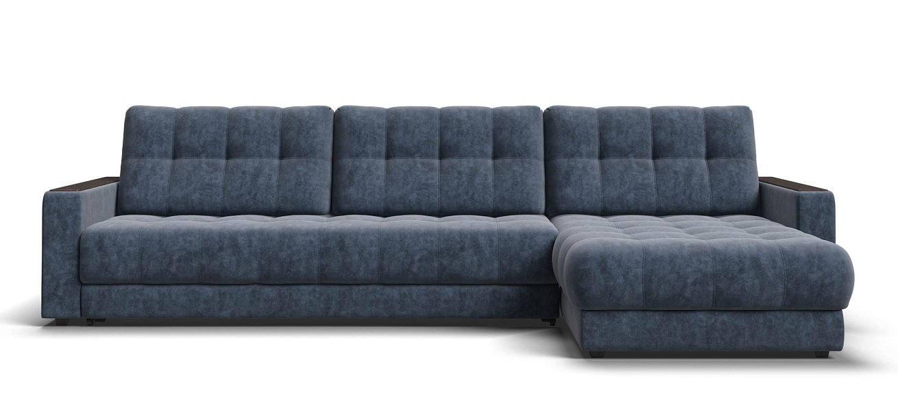 Угловой диван Босс Макс велюр Роял синий