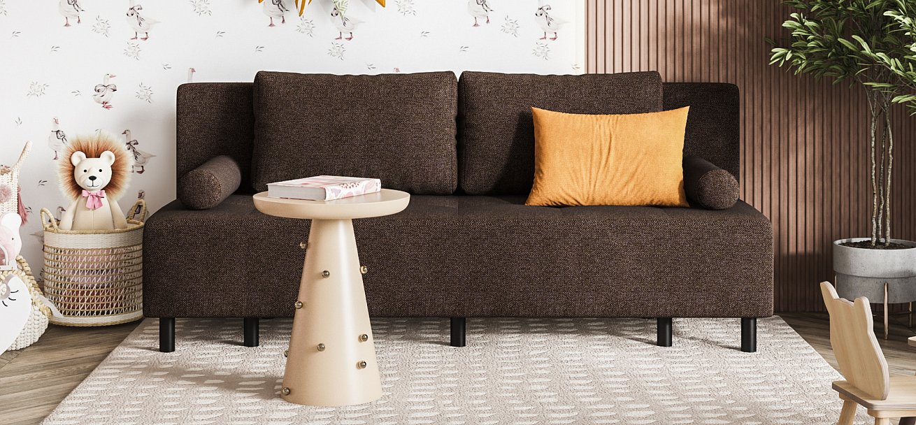 Диван Бостон Мини Рогожка Мальмо шоколад