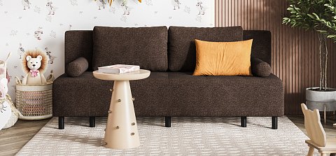 Диван Бостон Мини Рогожка Мальмо шоколад 2
