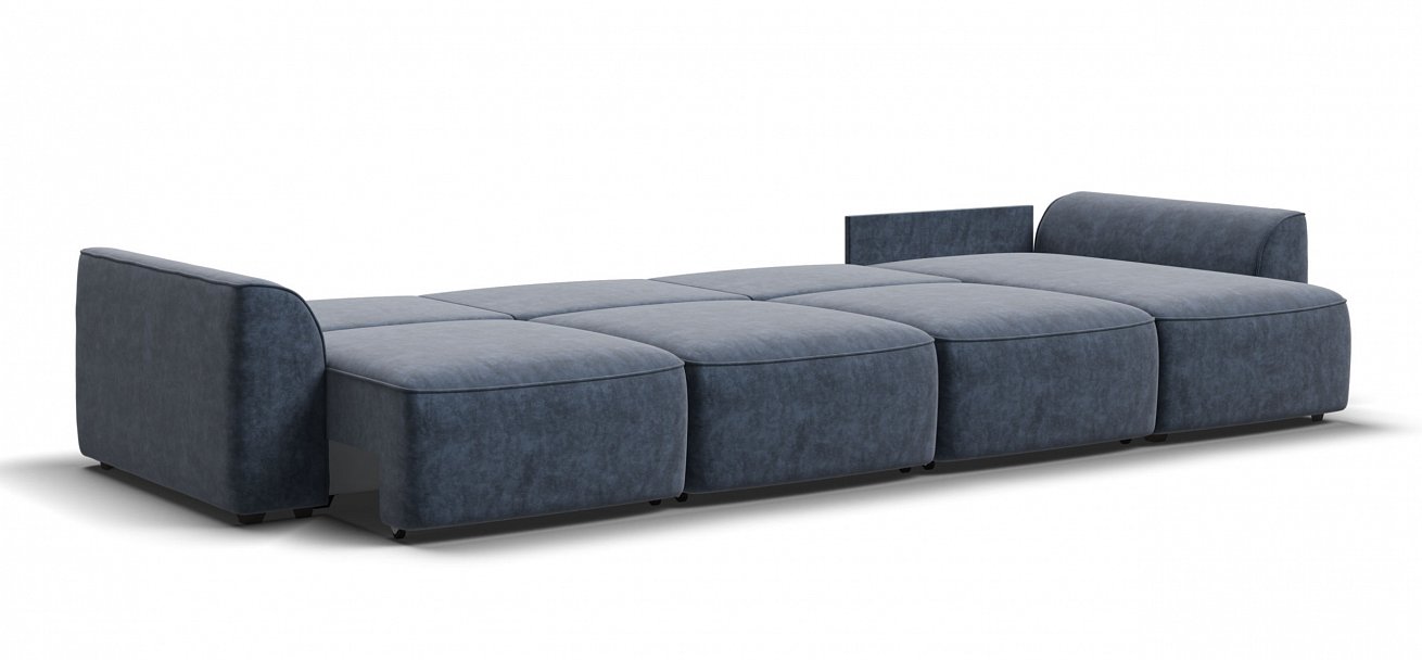 Угловой диван Кинг Модуль Макс велюр Роял синий