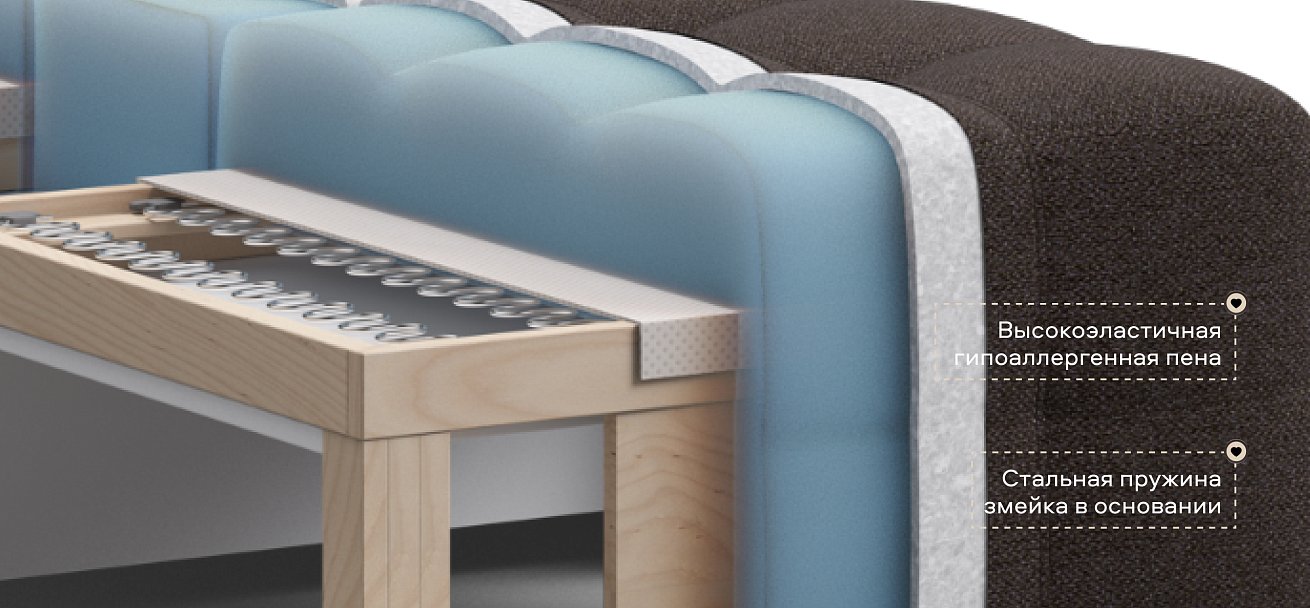 Кресло-кровать Денди Слим Рогожка Мальмо шоколад