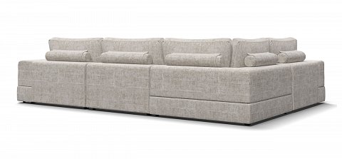 П-образный диван-кровать Босс Модуль Шенилл Смарт кварц 3