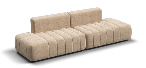 Диван Босс Твин прямой велюр Роял шампань 3