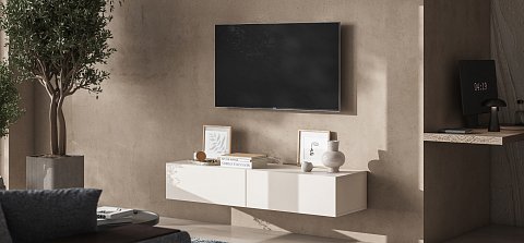 ТВ Тумба Босс Стандарт 140 Кашемир серый 2