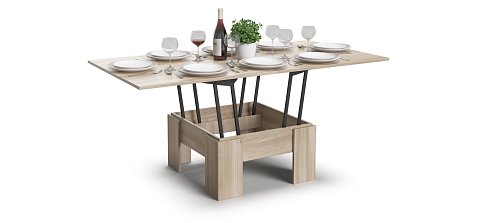 Стол трансформер Люкс Сонома 3