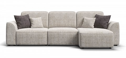 Угловой диван Кинг Шенилл Смарт кварц 1