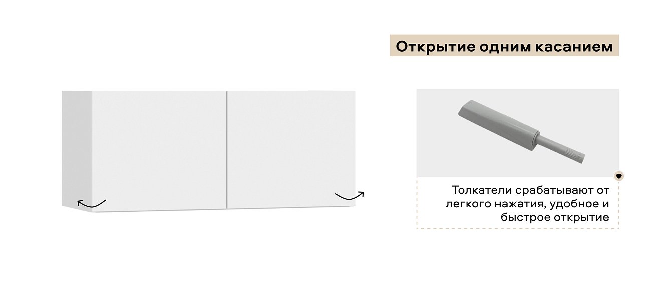 Антресоль 90 2Д Белый