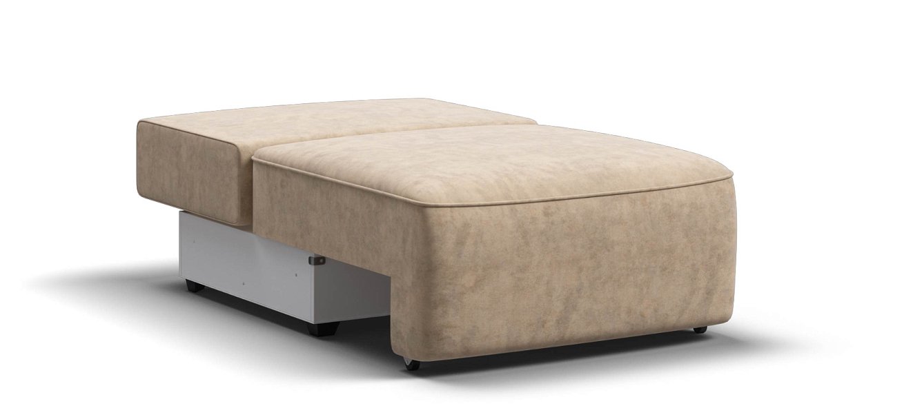 Кинг Модуль спальное место велюр Роял шампань