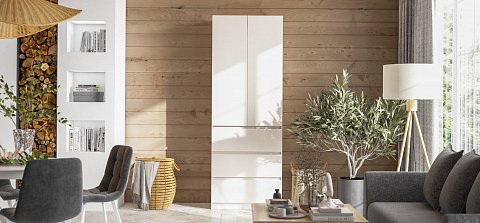 Идея 80 шкаф распашной 2Д+ящики Кашемир 2