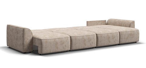 Угловой диван Кинг Модуль Макс велюр Алькантара пепел 3