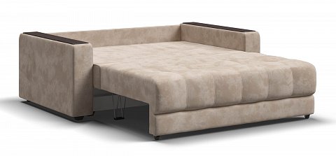 Диван Босс двухместный велюр Алькантара пепел 3