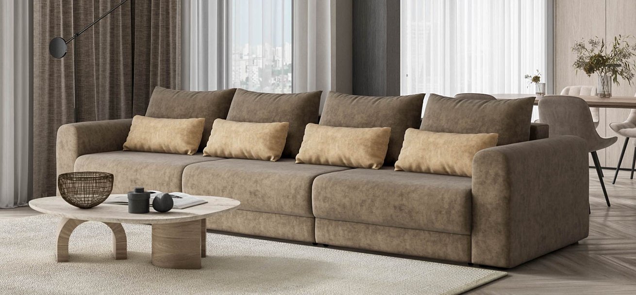 Модульный диван Ричмонд Модуль Макс велюр Роял тауп