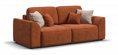Диван Кинг Модуль велюр Алькантара оранж 1