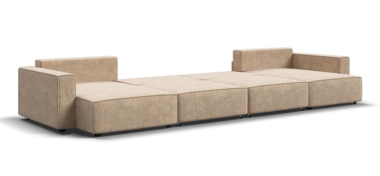 П-образный диван Босс Софт Модуль велюр Роял шампань