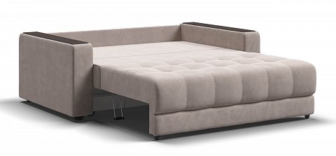 Диван Босс двухместный велюр Монолит латте 3