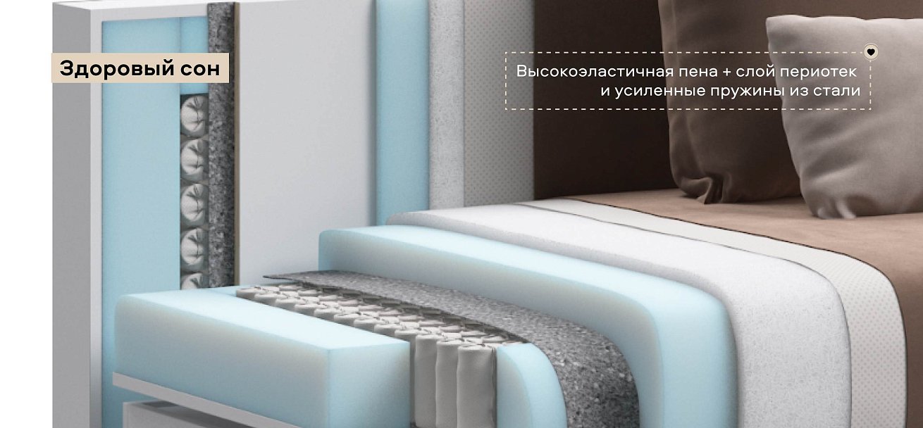 Модульный п-образный диван Ричмонд Модуль велюр Монолит мокко