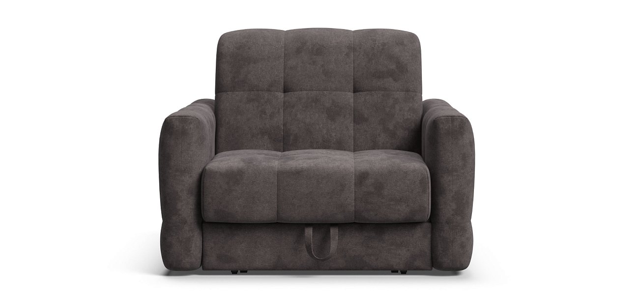 Босс Слип кресло-кровать велюр Алькантара серый