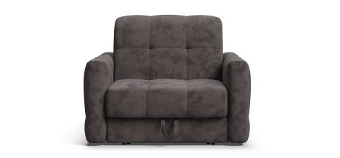 Босс Слип кресло-кровать велюр Алькантара серый 1