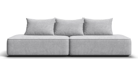 Диван Кинг Твин Шенилл Клауд серый 1