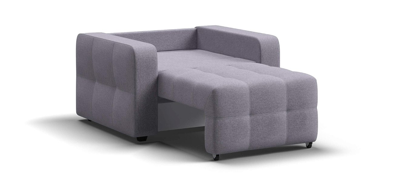 Денди кресло-кроватьРогожка Мальмо платина