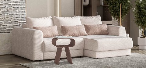 Ричмонд Модуль оттоманка Вельвет Корд бежевый 2