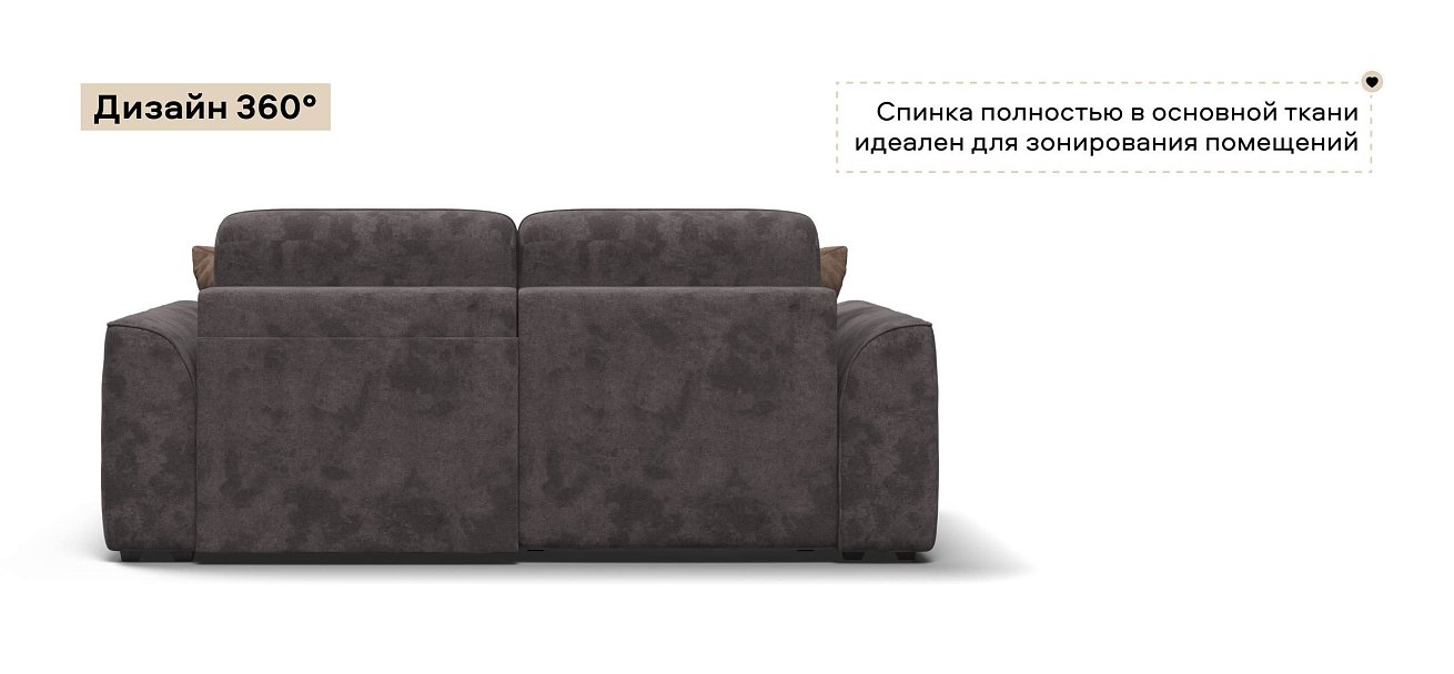 Угловой диван Кинг Модуль велюр Алькантара серый