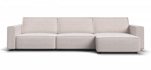 Угловой диван Босс Софт Модуль Макс Вельвет Корд бежевый 2