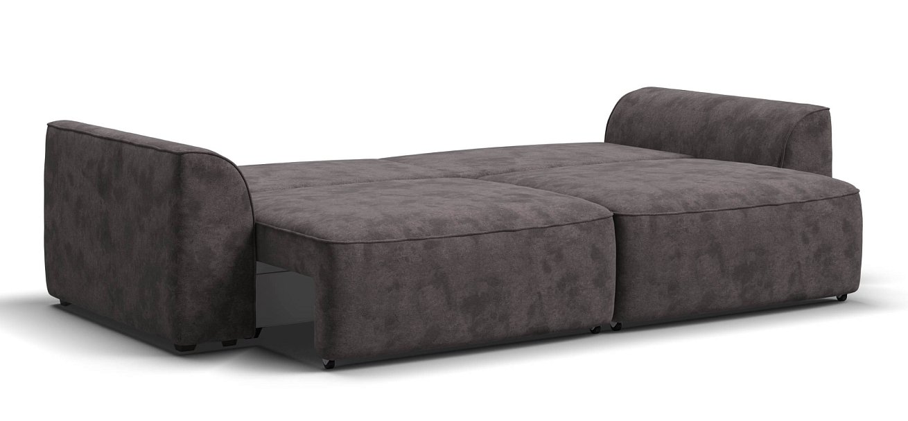 Диван Кинг велюр Алькантара серый