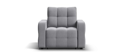 Денди кресло-кровать велюр Монолит сталь 1