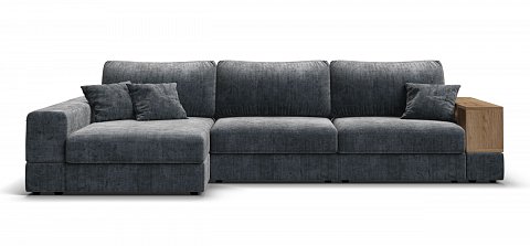 Угловой диван-кровать Босс Модуль ХЛ Шенилл Глосс карбон 2