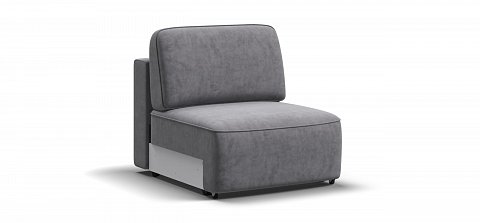 Кинг Модуль спальное место велюр Роял агат