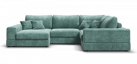 П-образный диван-кровать Босс Модуль Шенилл Глосс минт 2