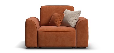 Кресло Кинг Модуль велюр Алькантара оранж 1