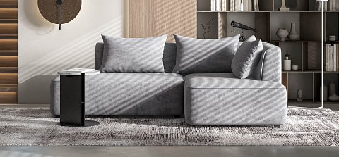 Угловой диван правый Кинг Твин велюр Роял агат 2