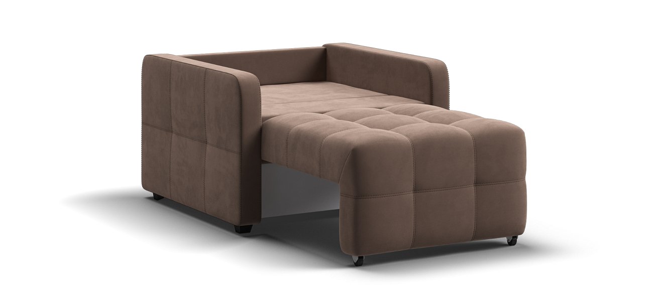 Кресло-кровать Денди Слим велюр Монолит мокко