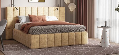 Босс ХО Кровать 180*200 велюр Роял шампань 2