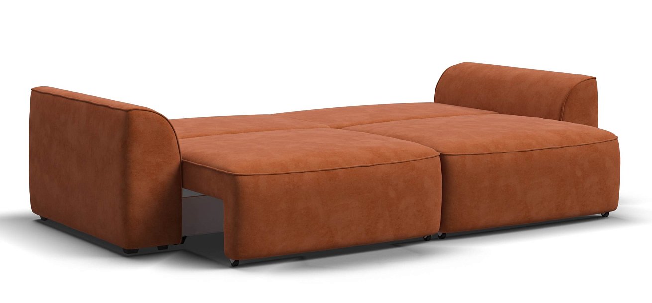 Диван Кинг велюр Алькантара оранж