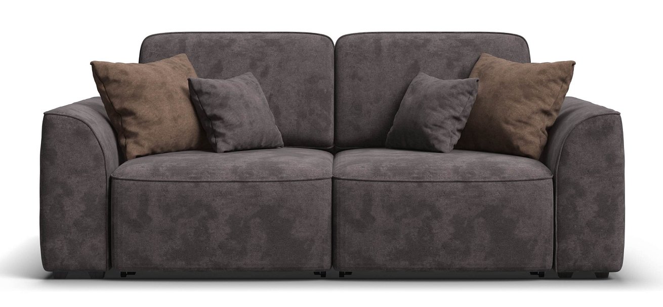 Диван Кинг Модуль велюр Алькантара серый