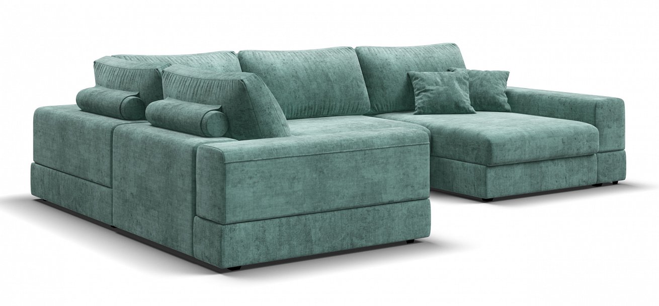 П-образный диван-кровать Босс Модуль Шенилл Глосс минт