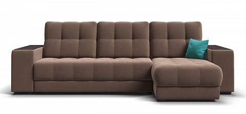Угловой диван Босс ХЛ велюр Монолит мокко 1