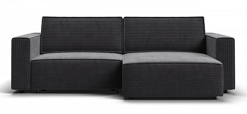 Угловой диван Босс Софт Модуль Вельвет Корд графит 2