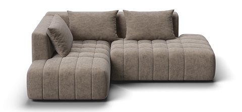 Угловой диван левый Босс Твин велюр Роял тауп 1