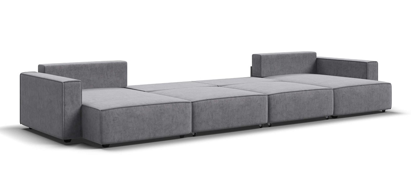 П-образный диван Босс Софт Модуль велюр Роял агат