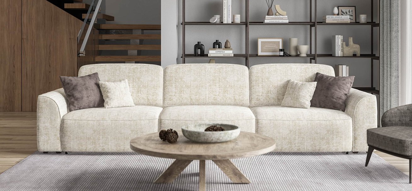 Диван Кинг Макс Шенилл Смарт кварц