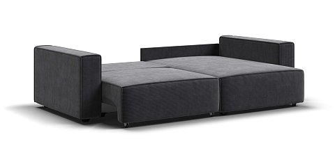 Угловой диван Босс Софт Модуль Вельвет Корд графит 3