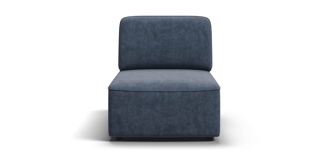 Кинг Модуль оттоманка велюр Роял синий